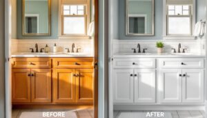 Painting Bathroom Vanity Before and After: Transform Your Space on a Budget